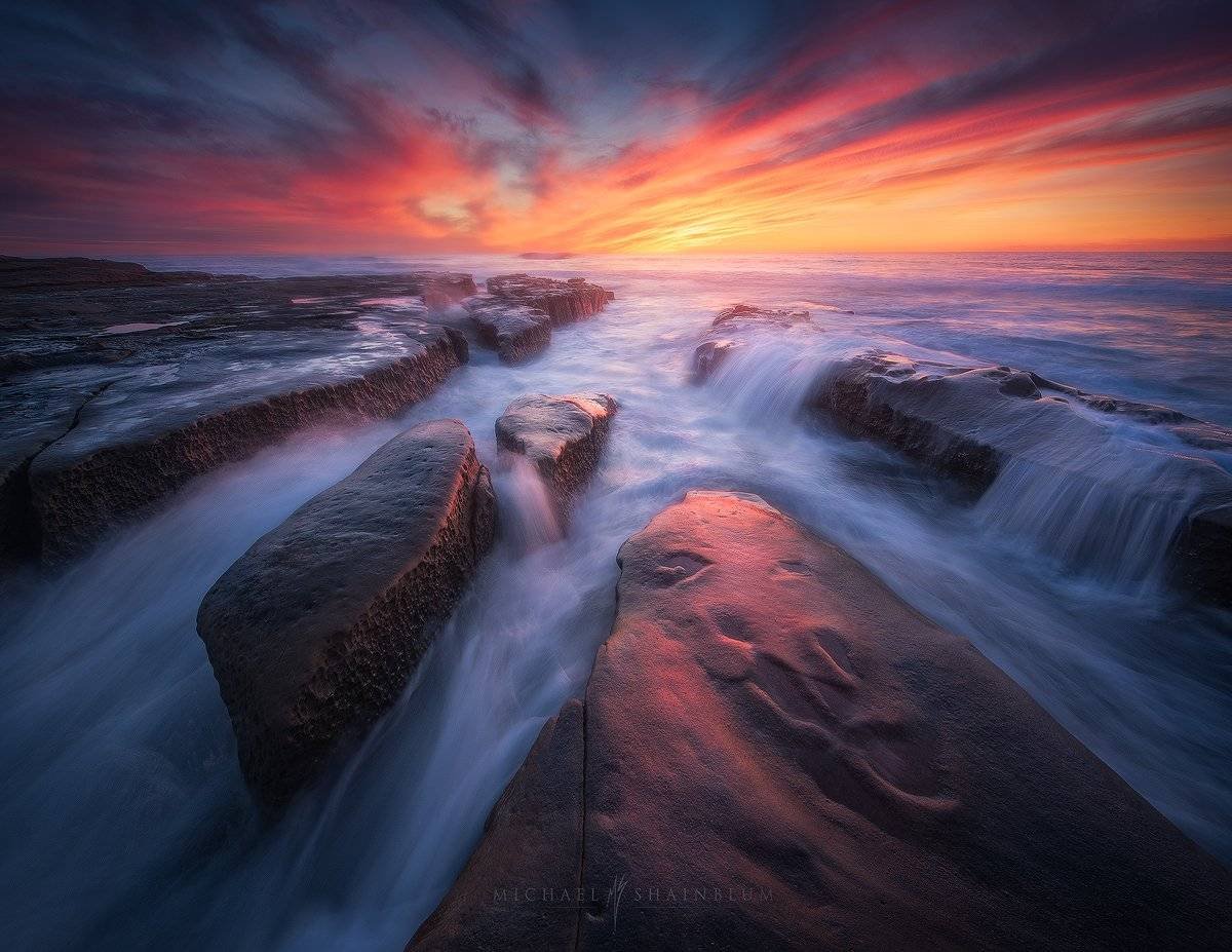 Seascape photography taken in San Diego California.