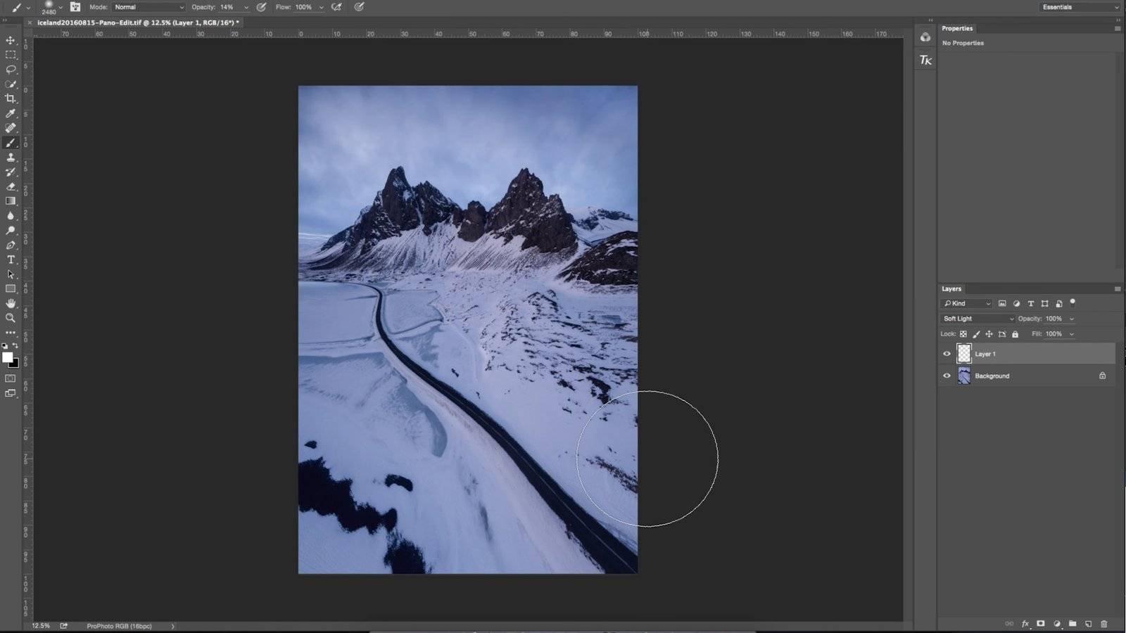 Landscape Photography Photoshop Tutorial: Dodge and Burn