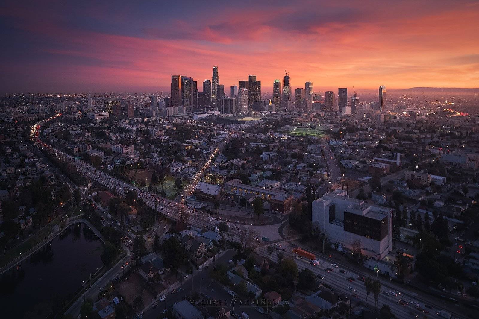 Los Angeles aerial photography