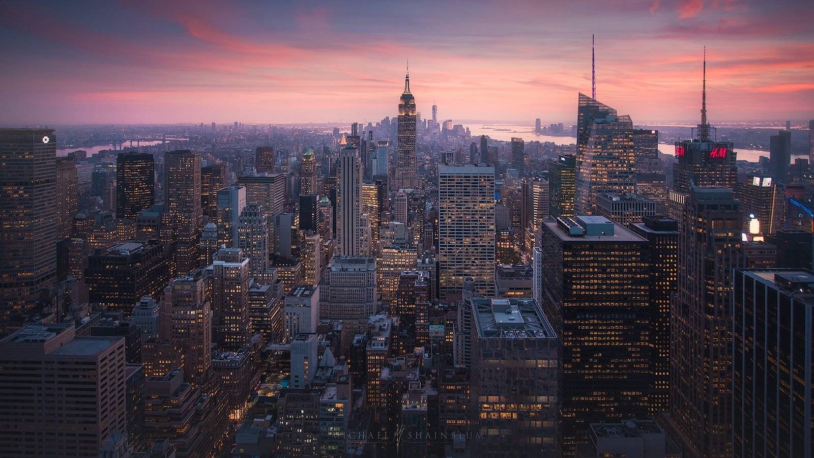 New York City, Sunset Cityscape Photography