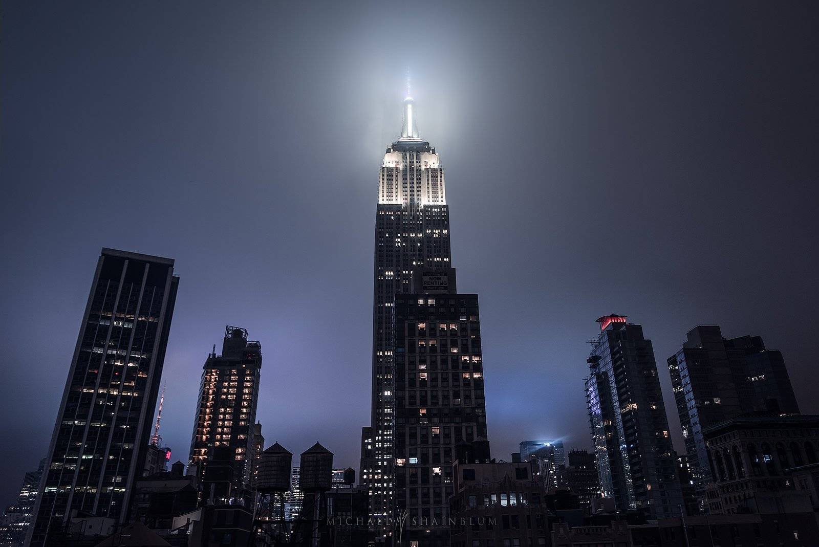 New York City, Night Empire State Building Cityscape Photography