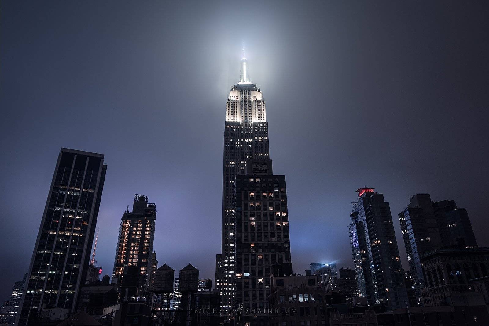 New York City Night Empire State Building Cityscape Photography Michael Shainblum Photography