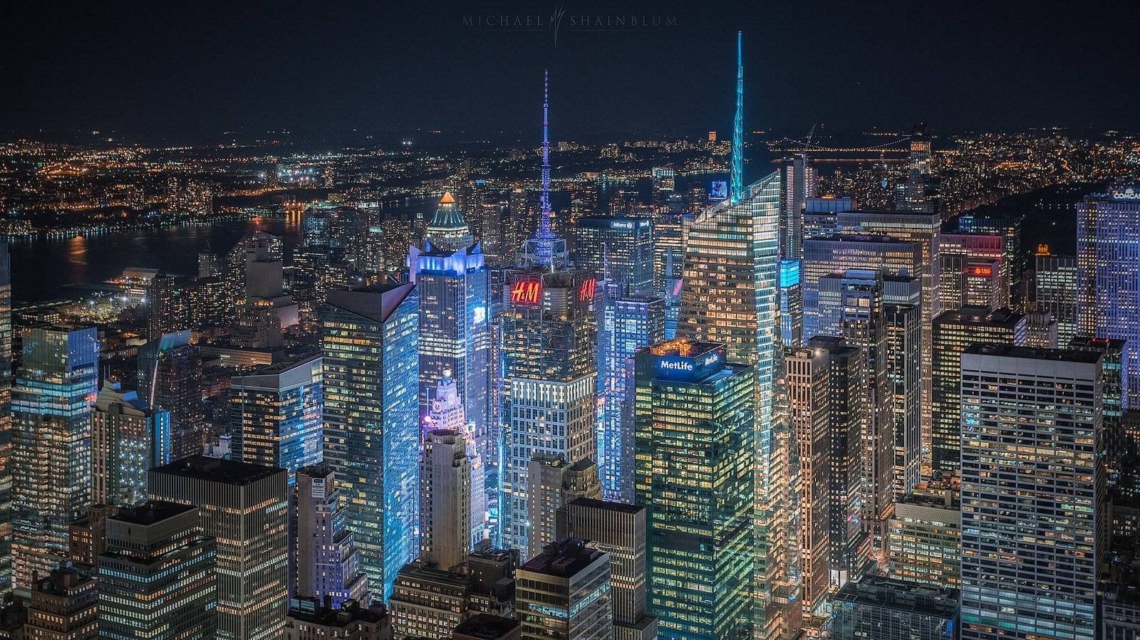 New York City Cityscape Times Square Night Photography Michael Shainblum Photography