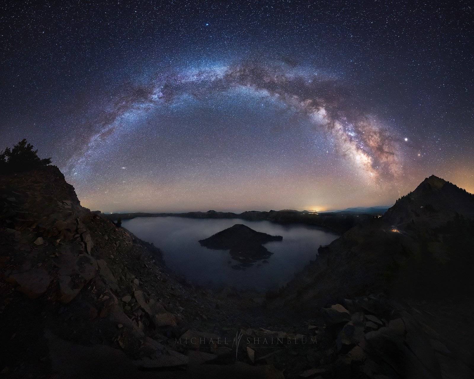 Crater Lake Milky Way Photography, Landscape