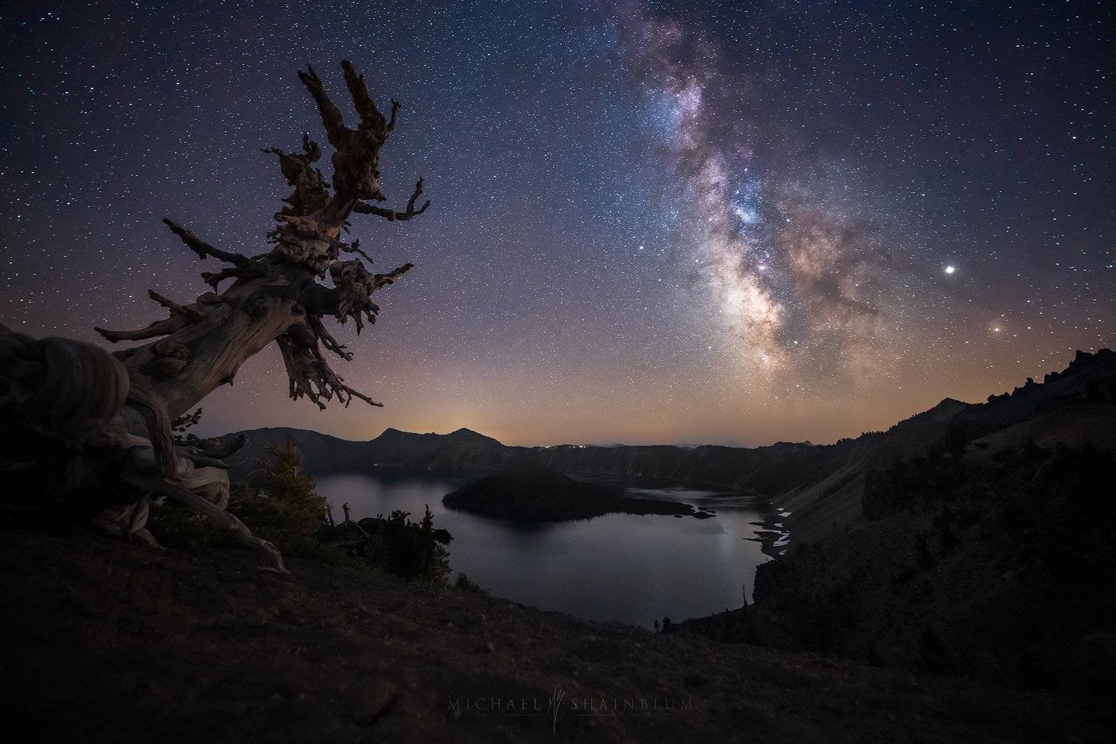 Crater Lake Milky Way Photography, Landscape