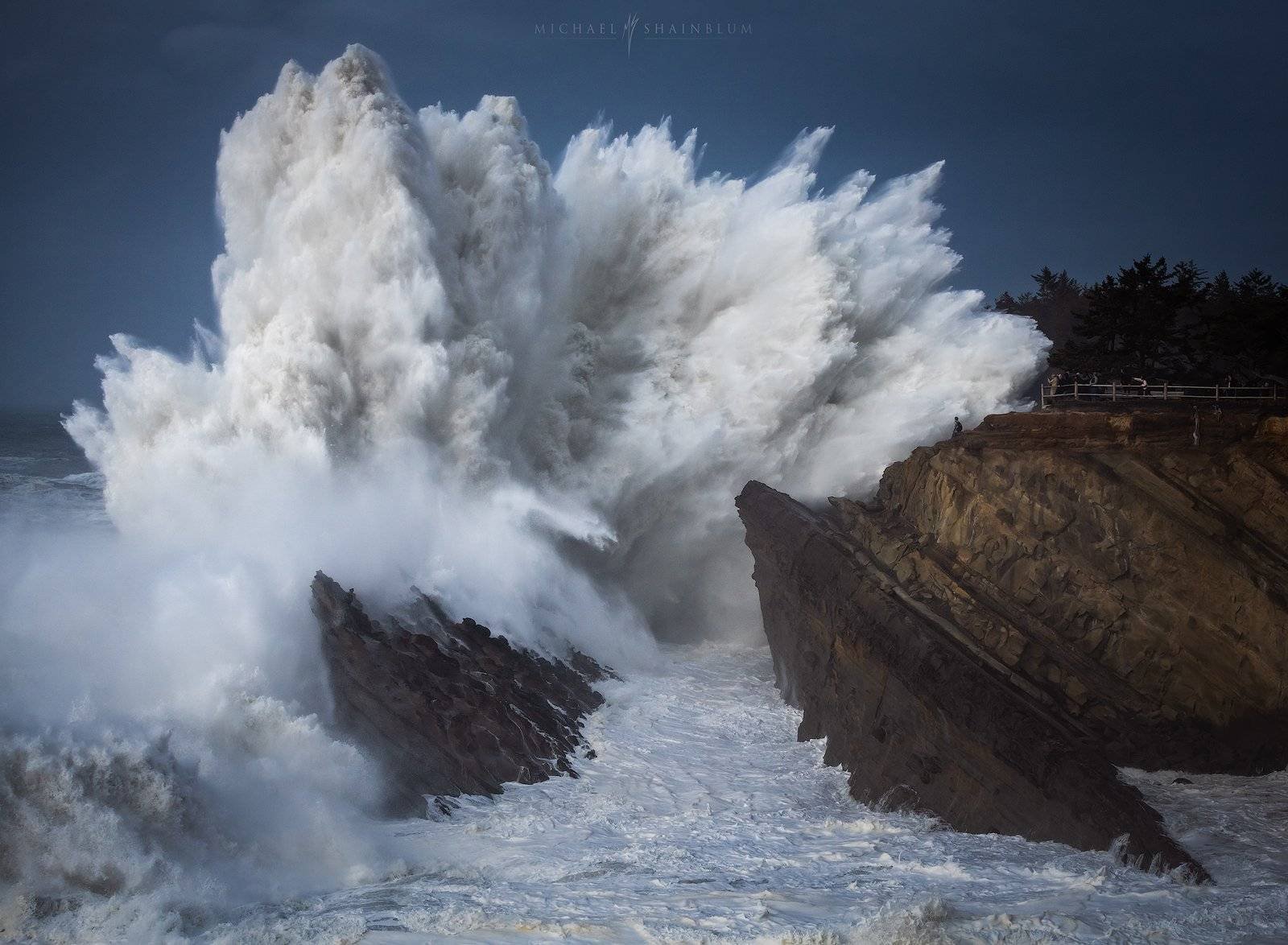 oregon coast big wave, landscape photography