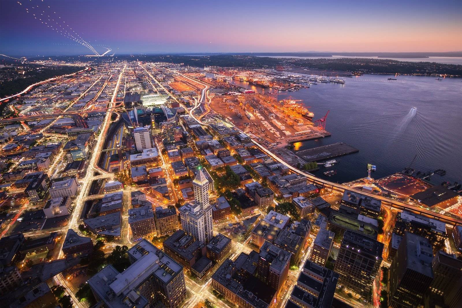 Seattle Timelapse Timeblend Image