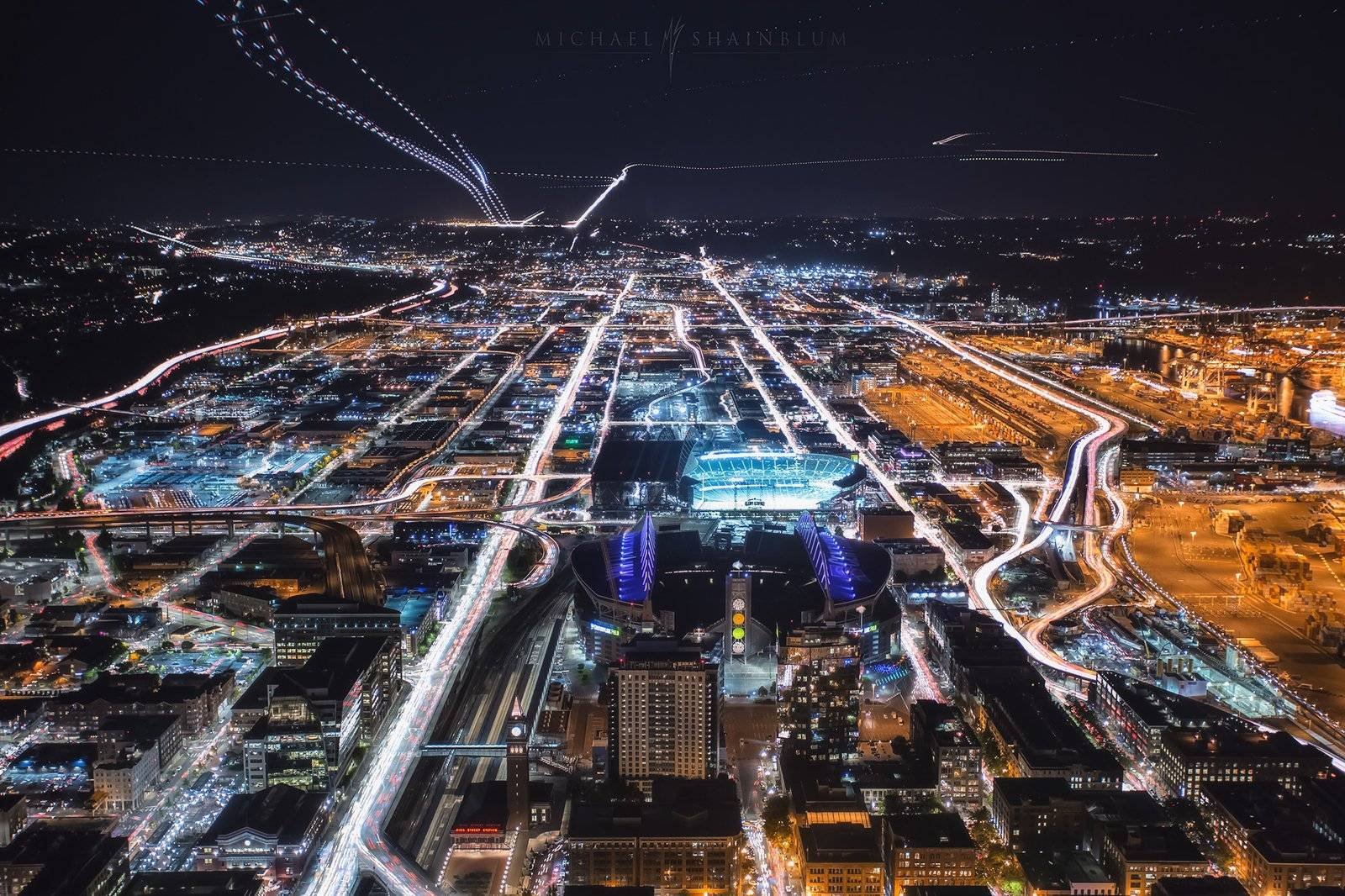 Seattle Timelapse Timeblend Image