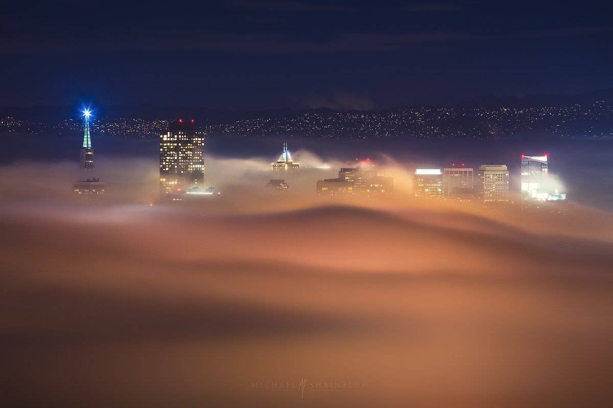 San Francisco Fog Night City