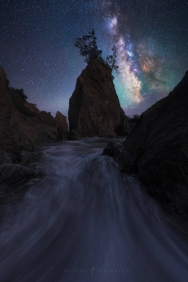 Coast Oregon Milky Way Galaxy