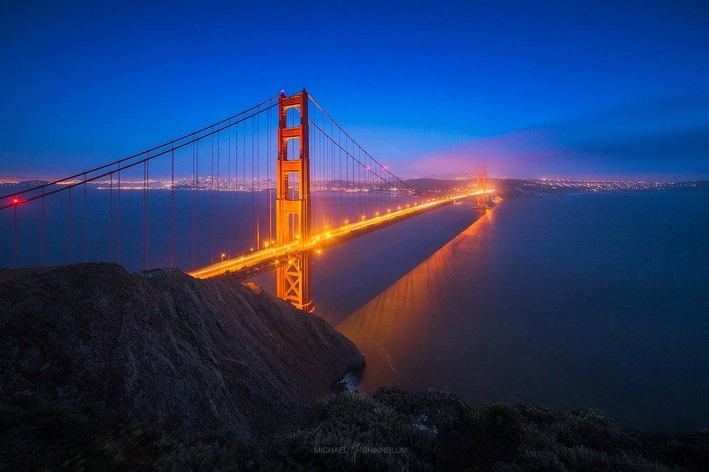 Golden Gate Bridge Night San Francisco