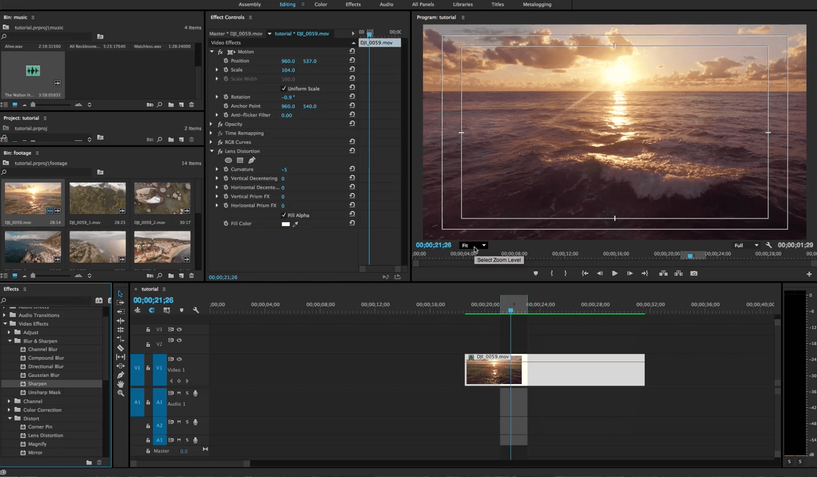 adobe premiere video editing tutorial