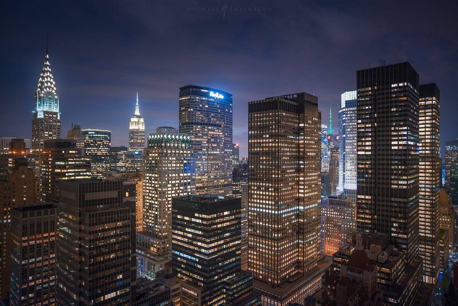 New York City, Night Cityscape Photography - Michael Shainblum Photography