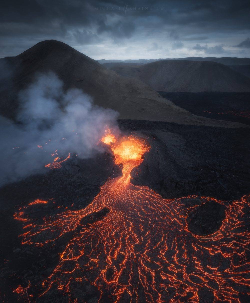 Iceland Volcano Photography & Aerial Volcano Footage