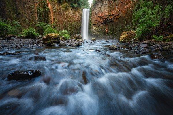 Oregon Waterfall Landscape Photography, Abiqua Falls