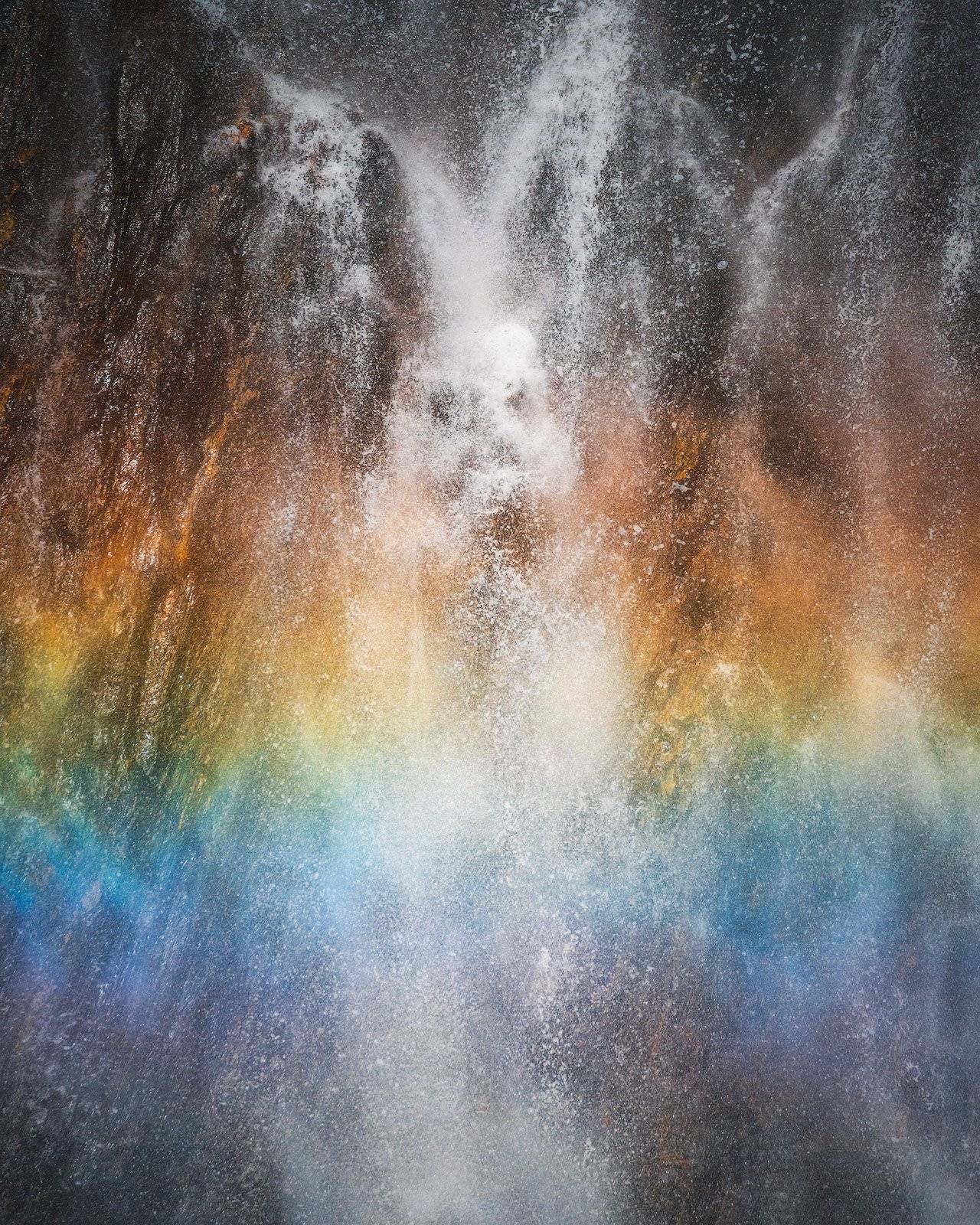 New Zealand Landscape Photography Rainbow Waterfall