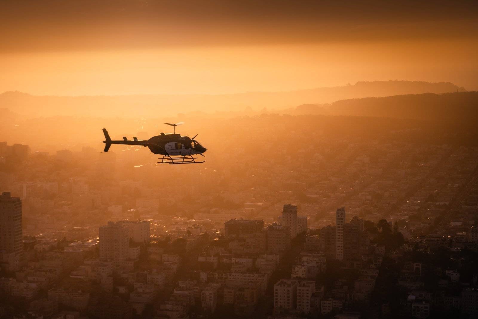 Helicopter aerial photography commercial cinematography for hire San Francisco California